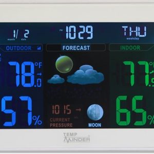 Valterra Weather Station, Tempminder ®, Used for General Observation, Digital Readout, Supports 3 Channel – TM22253VP