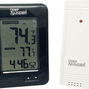 Valterra Thermometer, Tempminder ®, Use to Monitoring Indoor/ Outdoor Air Temperature from Up to 3 Remote Sensors, Digital Display – TM22259VP