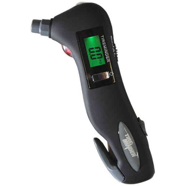 Valterra Tire Pressure Gauge, 6-IN-1, 5-150 Pounds Per Square Inch (PSI), Digital Display, Red LED Emergency Light and a Flashlight – TM22285VP