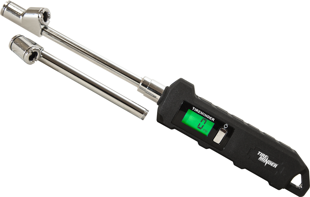 Valterra Tire Pressure Gauge, Interchangeable Dual Heads with Straight and 45 Degree Angle, 10-150 Pounds Per Square Inch (PSI) – TM22286VP