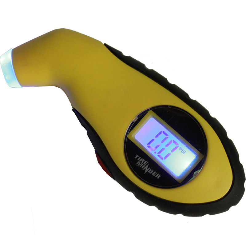 Valterra Tire Pressure Gauge, Tireminder ®, 5-150 Pounds Per Square Inch (PSI), Digital Display, LED Flashlight, Rubber Coated – TM22289VP