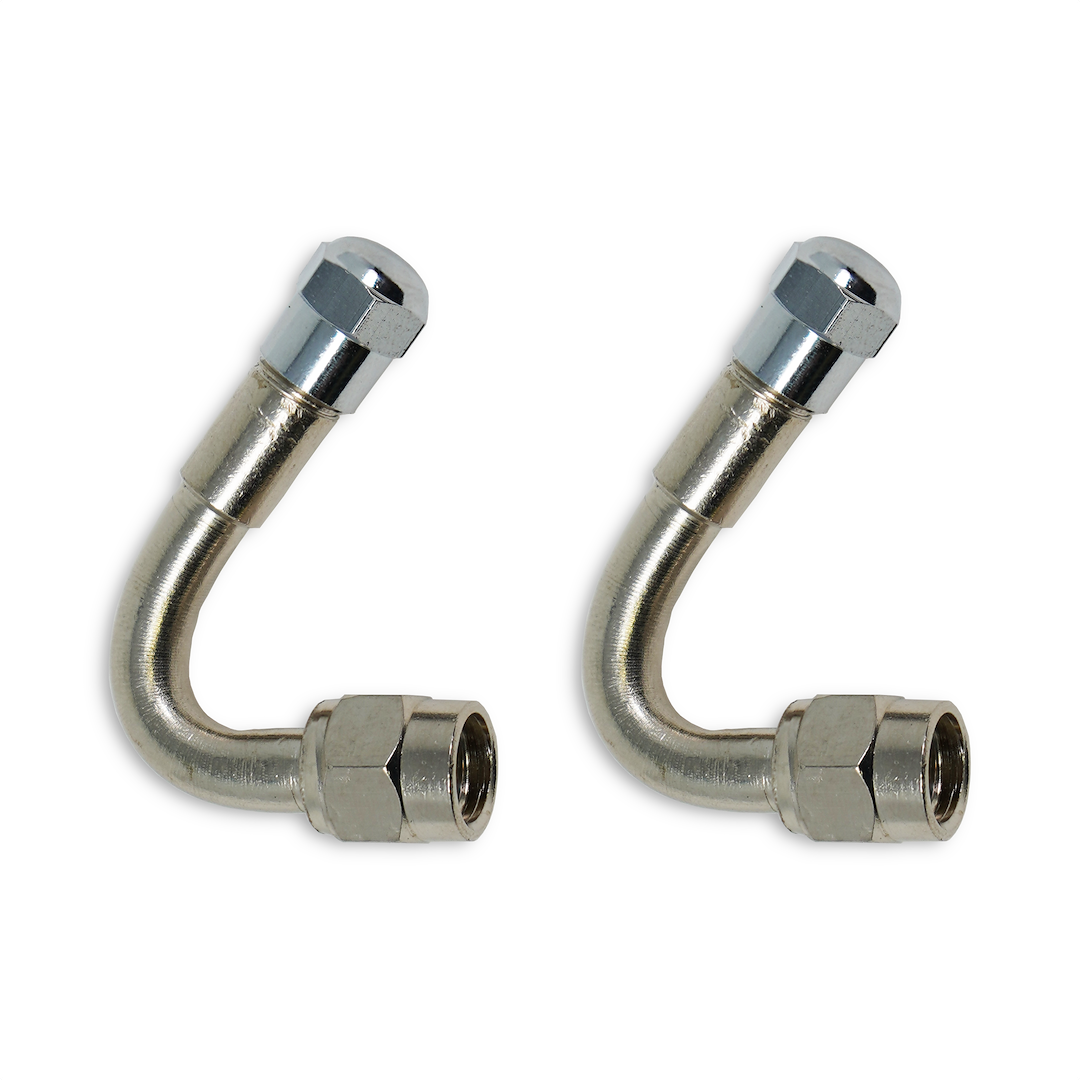 Valterra Valve Stem Extension, Tireminder ®, For Steel Rear Wheels, 135 Degree, Stainless Steel, Polished, Silver, With Cap – TM22300VP