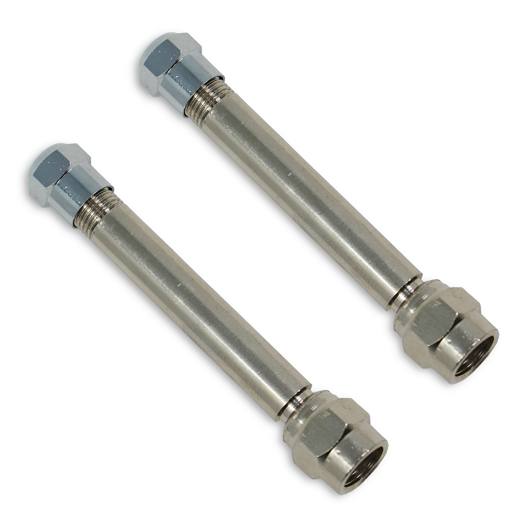 Valterra Valve Stem Extension, Tireminder ®, 2 Inch Length, Stainless Steel, Polished, Silver, With Cap, TPMS Compatible, Set of 2 – TM22302VP