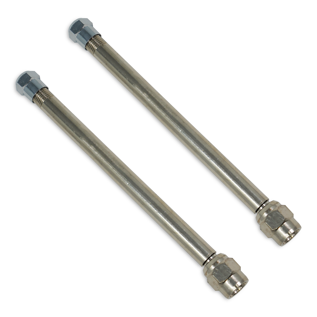 Valterra Valve Stem Extension, Tireminder ®, 4 Inch Length, Stainless Steel, Polished, Silver, With Cap, TPMS Compatible, Set of 2 – TM22303VP