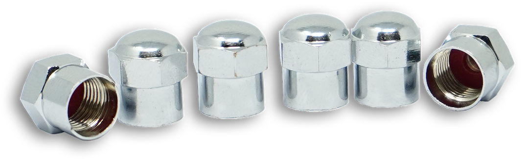 Valterra Valve Stem Cap, Tireminder ®, Hex Cap, Silver, Plastic, Heavy Duty, Set of 6 – TM22313VP