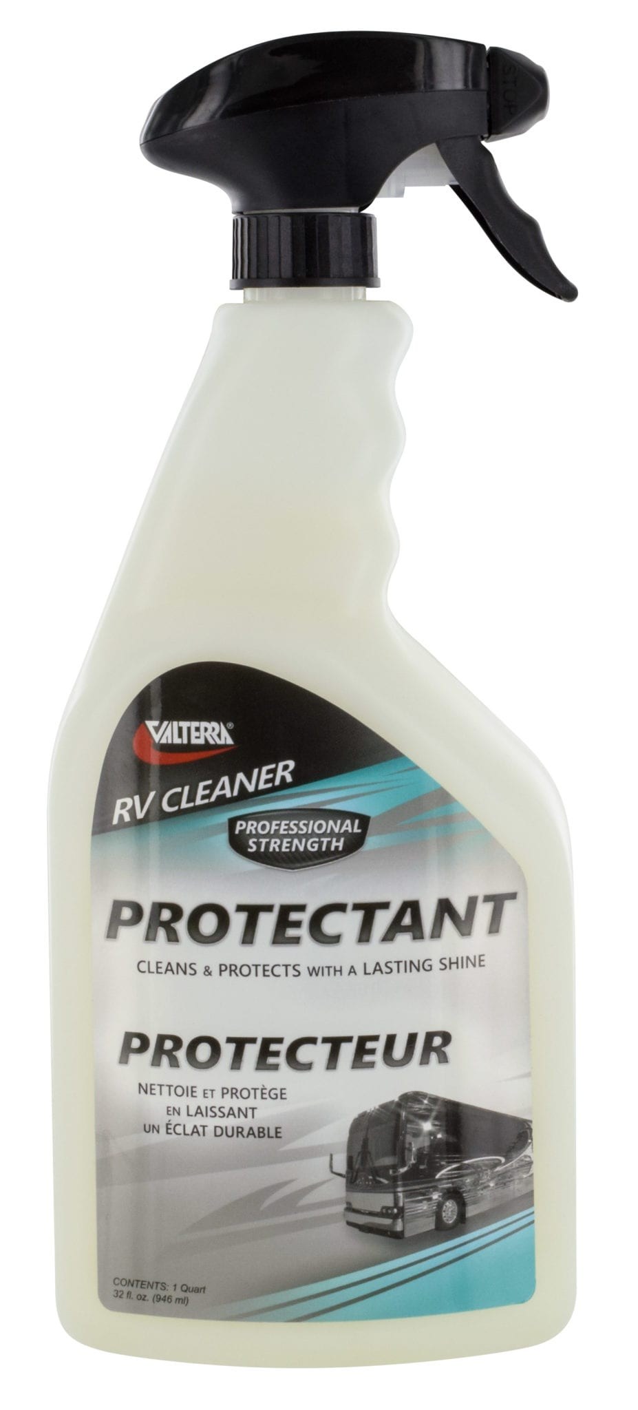 Valterra Vinyl Protectant, 32 Ounce Spray Bottle, Single, Used for Vinyl/ Rubber/ Plastic – V88545