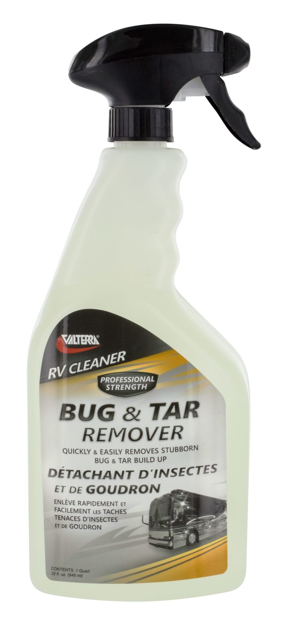 Valterra Bug and Tar Remover, Use to Remove Bugs/ Tree Sap/ Tar/ Bird Droppings/ Road Grime, 32 Ounce Spray Bottle, Single – V88546