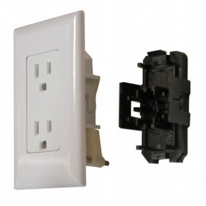 Valterra Receptacle, Decor ®, Indoor/ Outdoor Use, 15 Amp/ 120 Volt AC Power, Non Ground Fault Interrupter, Dual Receptacle, White – DG15TVP