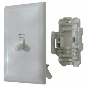Valterra Interior Light Switch, Diamond Group, 2 Pole, 3 Wire, 125 Volt AC, 15 Amp, Toggle, Non-Lighted, White, Csa Approved – DG151TVP