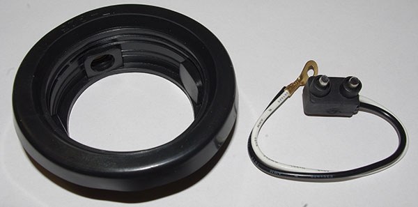 Valterra Side Marker Light Grommet, Diamond Group, 2-1/2 Inch Diameter Round, Standard Open Backed, With Pigtail – WP-G25-KIT