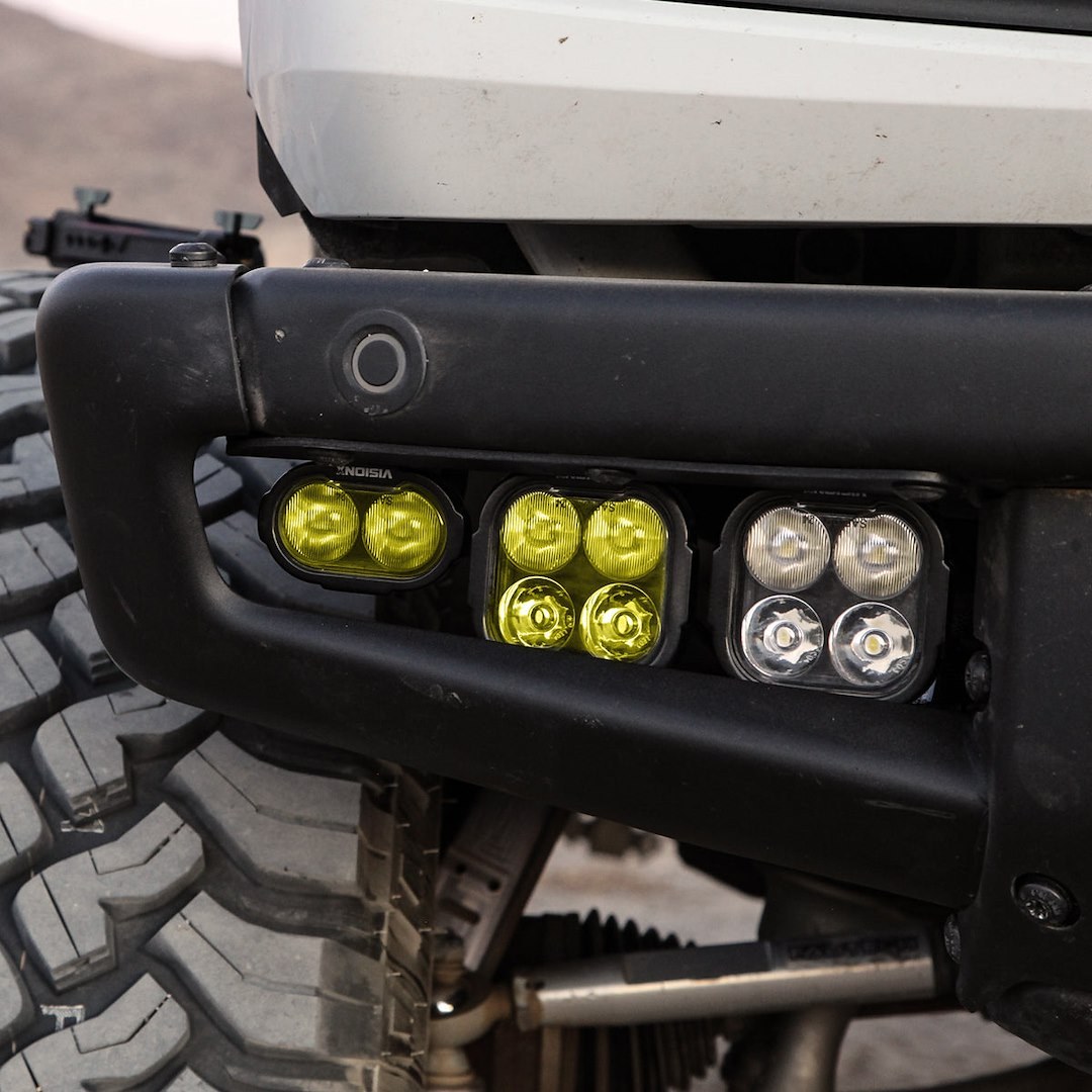 Vision X Driving/ Fog Light, Dura Pro, LED, Dual-Color DRL, 2 Cree XPL2 HD LED 8 Watt Bulb, Rectangular, 32 Watt at 2.7 Amp Draw – DURA2-DL2CBSYKIT