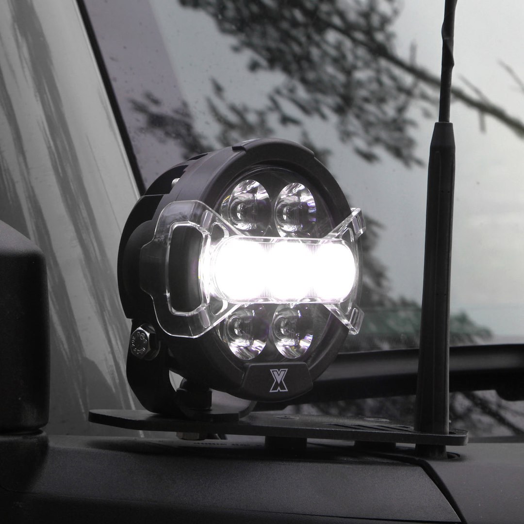Vision X Driving/ Fog Light, CR-7 Pro, LED, Dual-Function DRL, Cree XML3 14 Watt Bulb, 4-1/2 Inch Diameter X 3 Inch Depth/ Round – CR-7PKIT