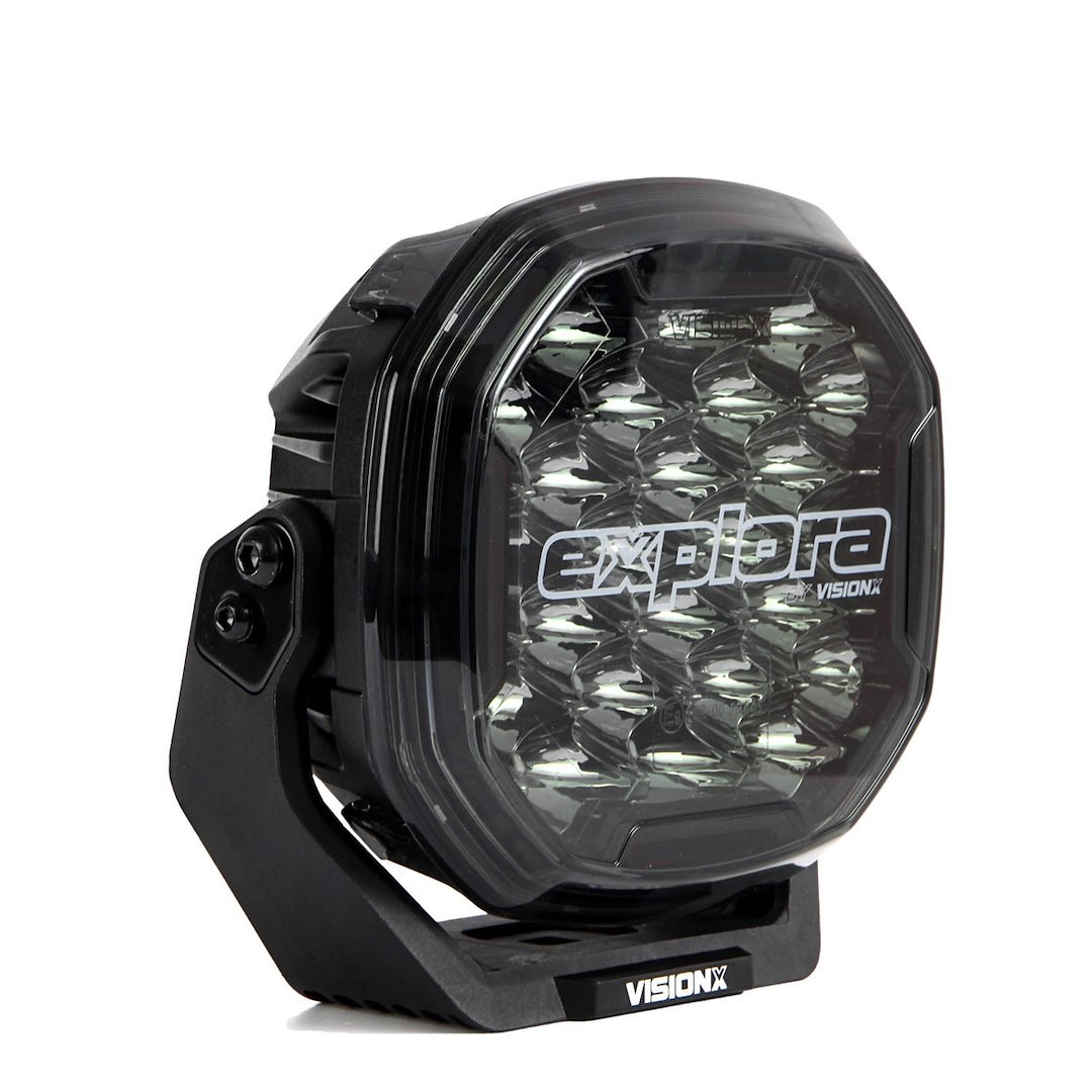 Vision X Driving/ Fog Light, Explora, LED, Dual-Color DRL, Cree Xte LED 5 Watt Bulb, Round, 240 Watt at 20 Amp Draw, 9 to 32 Volt DC – EX-DLX24SKIT