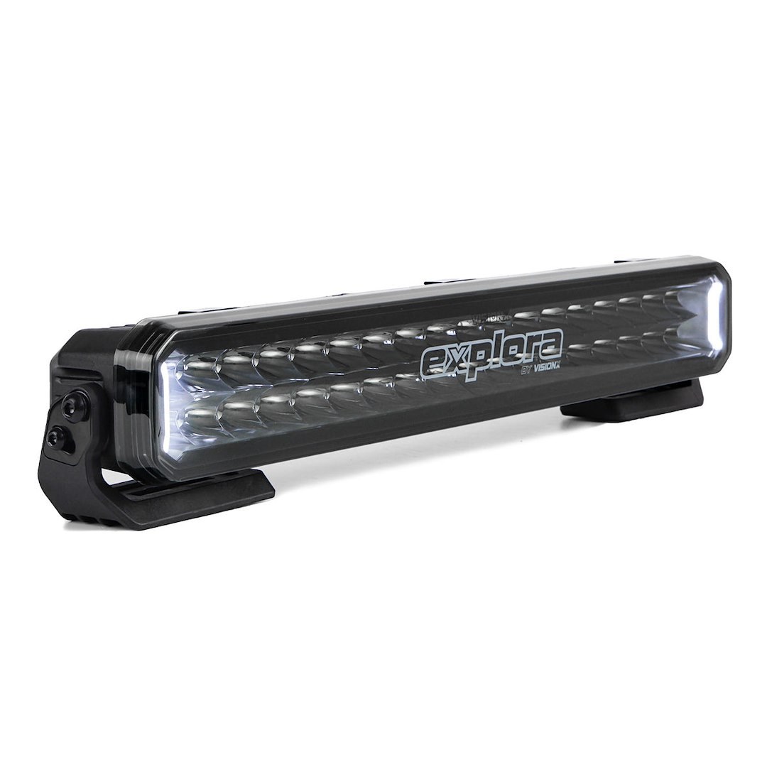 Vision X Light Bar, Explora, LED, 20 Inch, Cree Xte LED 5 Watt Bulb, 180 Watt at 15 Amp Draw, 9 to 32 Volt DC, Driving Beam – EX-LB2.18S