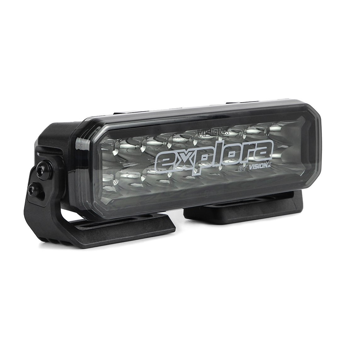 Vision X Light Bar, Explora, LED, 10 Inch, Cree Xte LED 5 Watt Bulb, 80 Watt at 6.6 Amp Draw, 9 to 32 Volt DC, Driving Beam – EX-LB2.8S