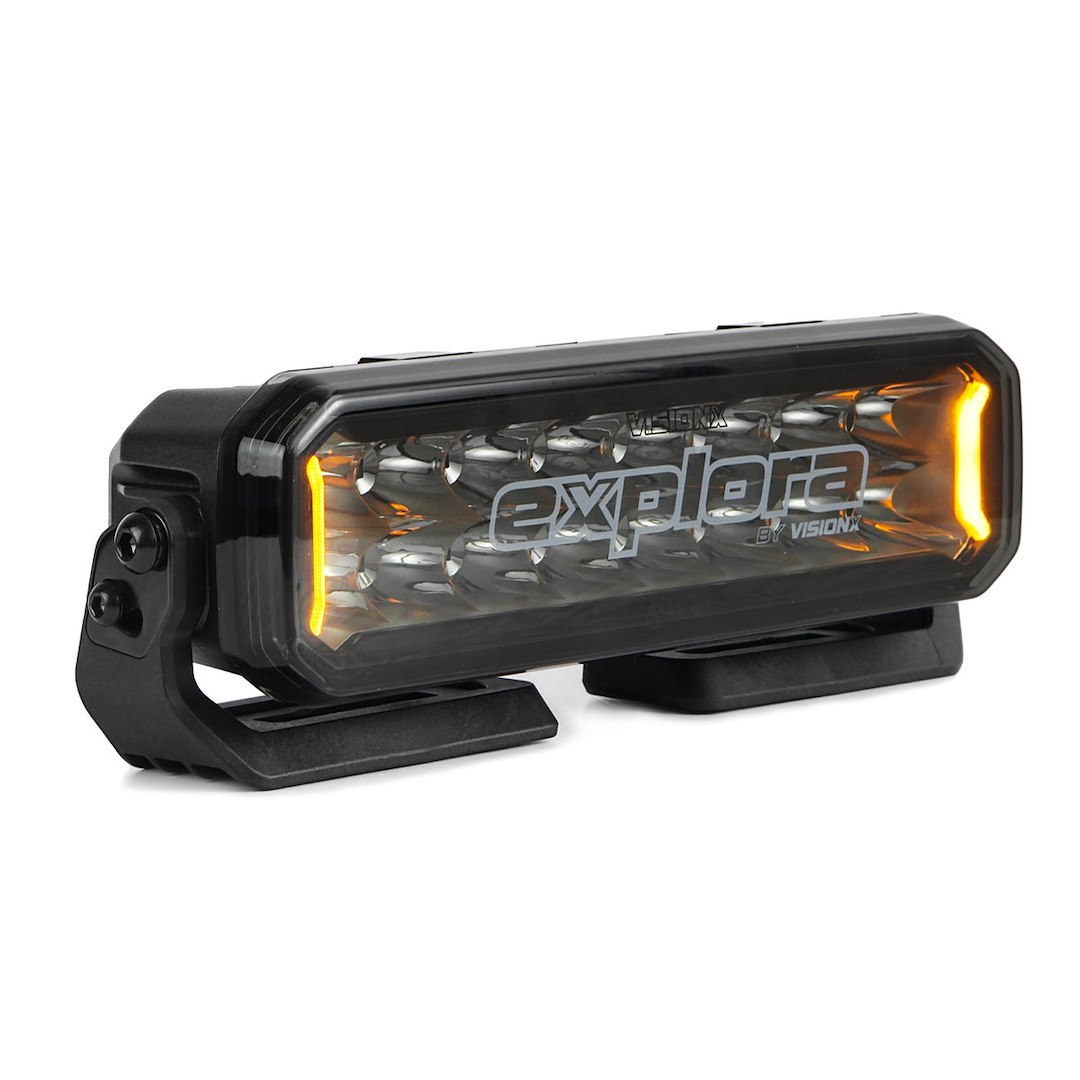 Vision X Light Bar, Explora, LED, 10 Inch, Cree Xte LED 5 Watt Bulb, 80 Watt at 6.6 Amp Draw, 9 to 32 Volt DC, Driving Beam – EX-LB2.8S