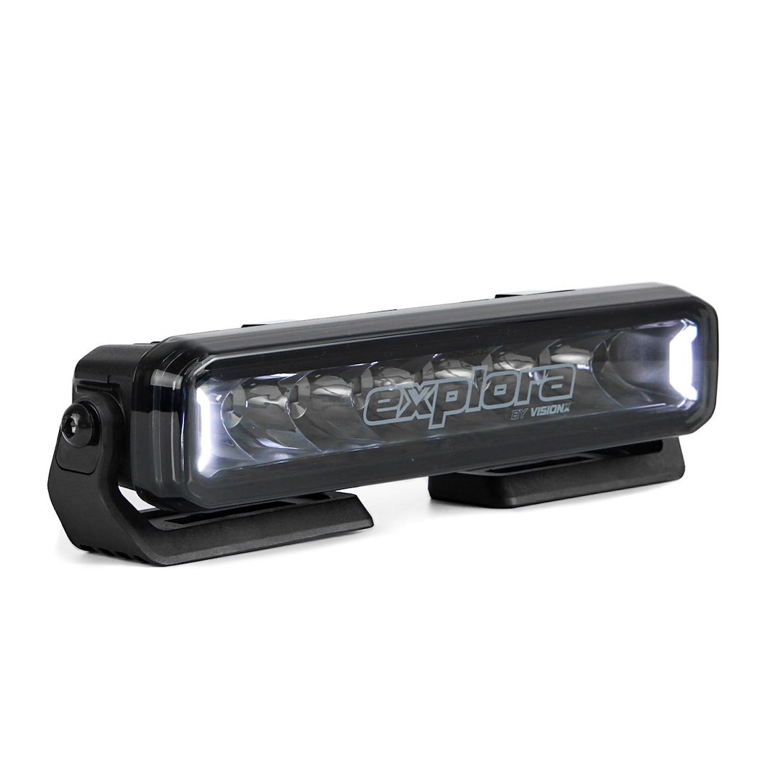 Vision X Light Bar, Explora, LED, 10 Inch, Cree Xte LED 5 Watt Bulb, 40 Watt at 3.3 Amp Draw, 9 to 32 Volt DC, Driving Beam, 2700 Raw Lumens – EX-LB8S