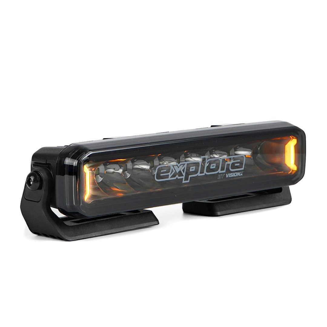 Vision X Light Bar, Explora, LED, 10 Inch, Cree Xte LED 5 Watt Bulb, 40 Watt at 3.3 Amp Draw, 9 to 32 Volt DC, Driving Beam, 2700 Raw Lumens – EX-LB8S