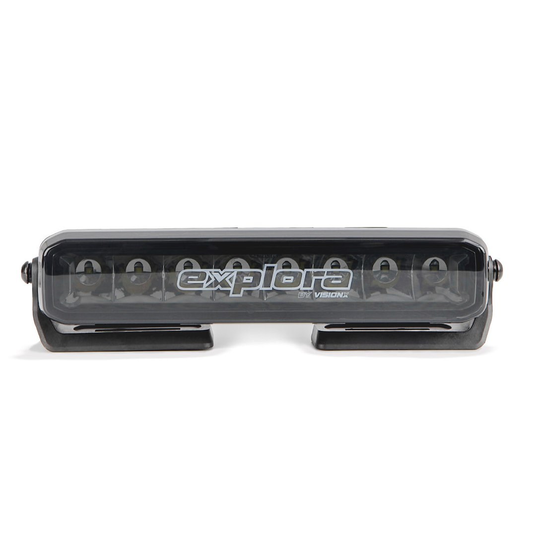 Vision X Light Bar, Explora, LED, 10 Inch, Cree Xte LED 5 Watt Bulb, 40 Watt at 3.3 Amp Draw, 9 to 32 Volt DC, Driving Beam, 2700 Raw Lumens – EX-LB8S