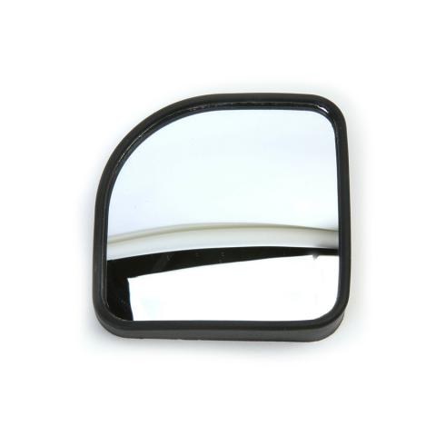Velvac Exterior Mirror, Wedge Stick-On Convex, 3-1/4 Inch Overall Size with 8-1/2 Radius of Curvature, Black, Plastic Shell – 723068