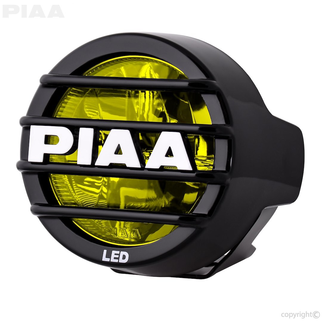 Valeo Driving/ Fog Light, LED Bulb, 3.5 Inch Round, 8 Watt, Wide Range Beam Pattern, Yellow Lens, Black Housing, Single – 12-05300