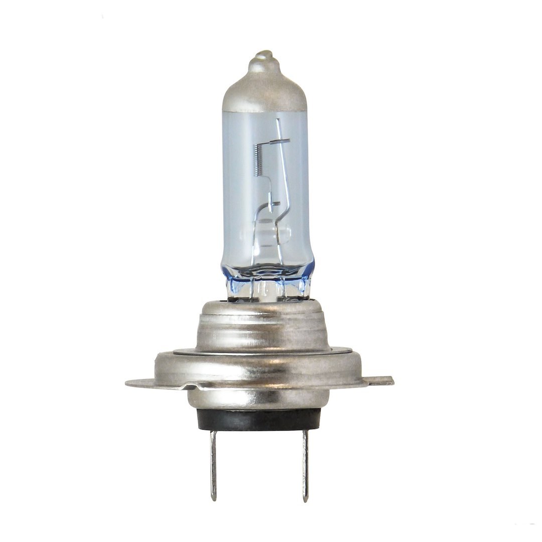 Valeo Headlight Bulb, Xtreme White Hybrid, H7, Halogen Bulb, 55 Watt, 12 Volt, White Beam Color, 3900K Light Color Temperature, Single – 13-70107