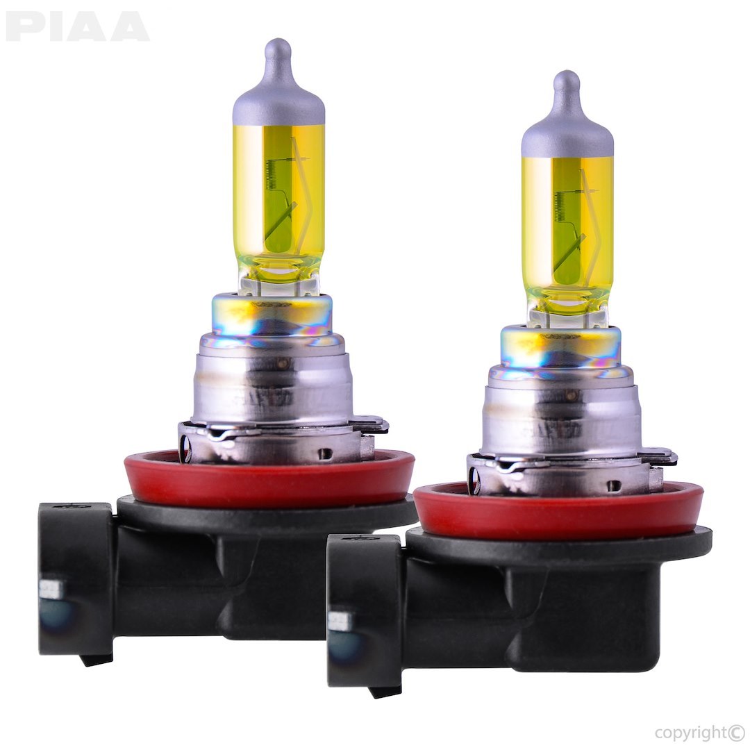 Valeo Driving/ Fog Light Bulb, Solar Yellow, H16, Halogen, 19 Watt, Amber, 2500K Light Color Temperature, Set of 2 – 22-13416