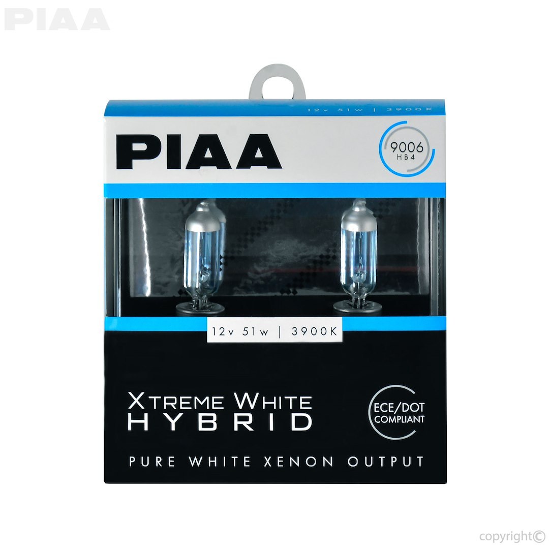 Valeo Headlight Bulb, Xtreme White Hybrid, 9006/ HB4, Halogen Bulb, 51 Watt, 12 Volt, White Beam Color, 3900K Light Color Temperature – 23-10196