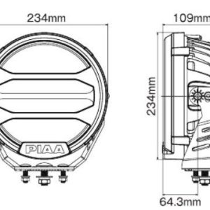 Valeo Driving/ Fog Light, LPX590 Series, LED, White LED Bulbs, 9 Inch Round, 100 Watt, 12 Volt, Driving Beam with Daytime Running Light – DKX595E
