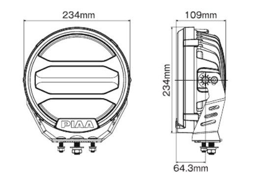 Valeo Driving/ Fog Light, LPX590 Series, LED, White LED Bulbs, 9 Inch Round, 100 Watt, 12 Volt, Driving Beam with Daytime Running Light – DKX595E