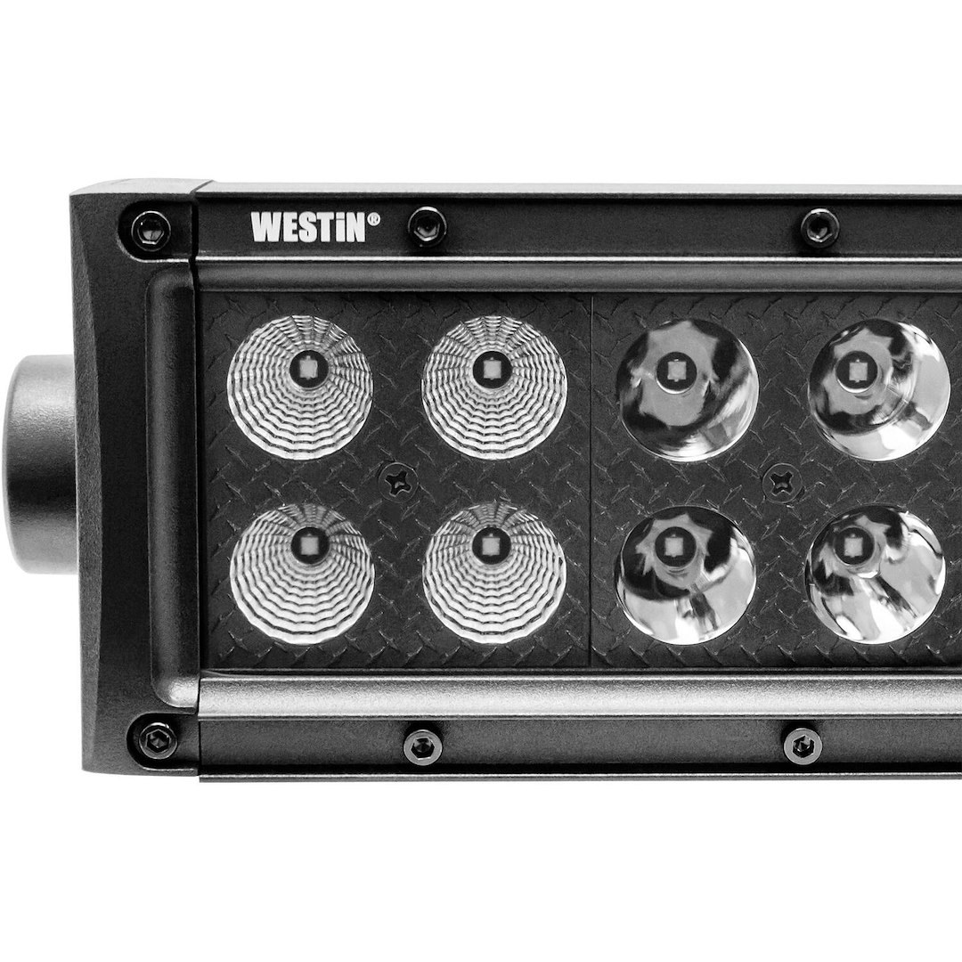 Westin Light Bar, B-Force, LED, 20 Inch Length, 40 White Cree Bulb, 120 Watt, Combo Beam, 8800 Raw Lumens, Clear Lens – 09-12212-40C