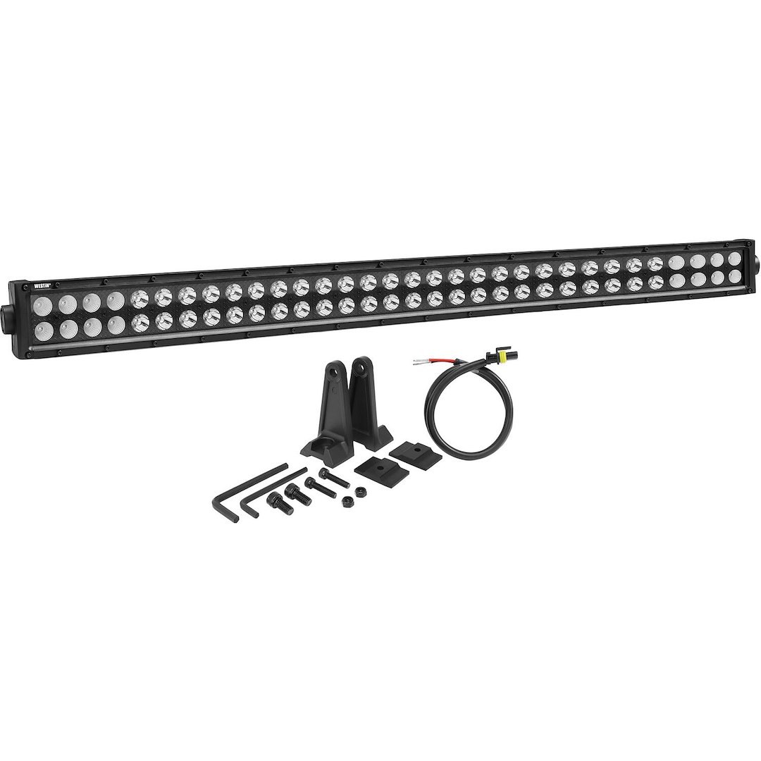 Westin Light Bar, B-Force, LED, 30 Inch Length, 60 White Cree Bulb, 180 Watt, Combo Beam, 13200 Raw Lumens, Clear Lens – 09-12212-60C