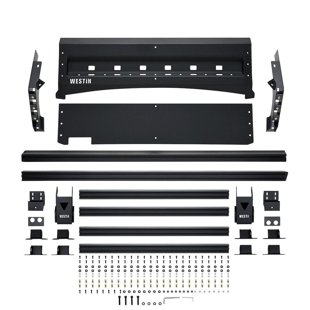 Westin Roof Rack, Mesa, Bolt-On Installation, Textured Powder Coat, Black, Aluminum, With Mounting Bracket and Hardware – 15-00055