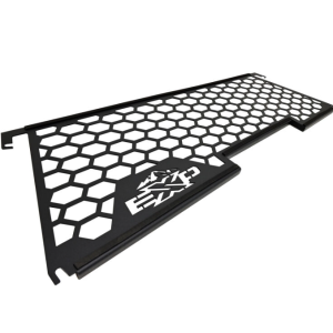 Westin Truck Cap Window Guard, Exp Series, For Use with Exp Hi-Top Truck Cap Rear Window, Powder Coated, Black, Aluminum, Single – 16-10039