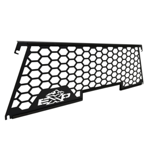 Westin Truck Cap Window Guard, Exp Series, For Use with Exp Hi-Top Truck Cap Rear Window, Powder Coated, Black, Aluminum, Single – 16-10039
