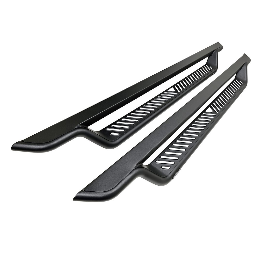 Westin Running Board, Outlaw, With Drop Down Steps, Powder Coated, Textured Black, Steel, Unlighted, Rocker Panel Mount – 20-42785