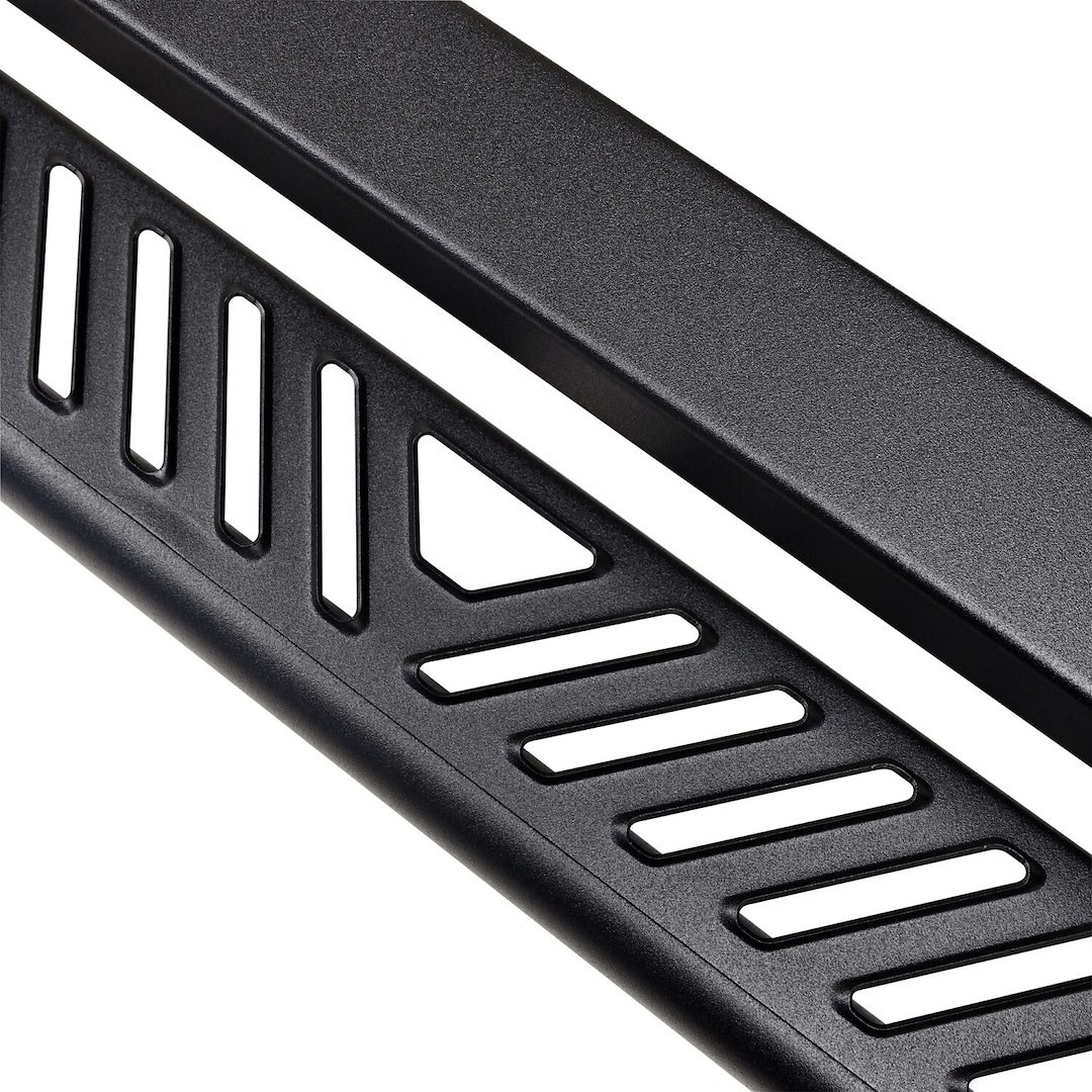 Westin Running Board, Outlaw, With Drop Down Steps, Powder Coated, Textured Black, Steel, Unlighted, Rocker Panel Mount – 20-42785