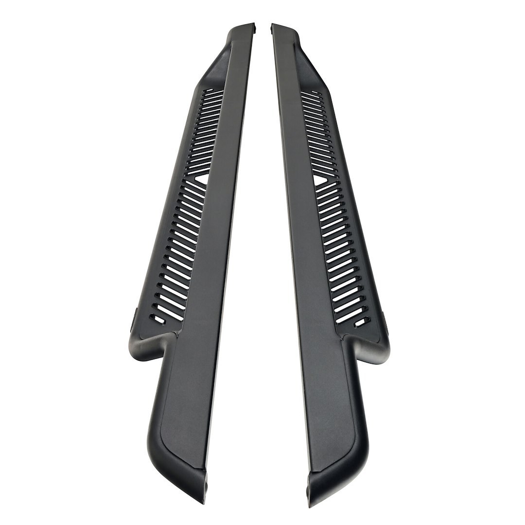 Westin Running Board, Outlaw, With Drop Down Steps, Powder Coated, Textured Black, Steel, Unlighted, Rocker Panel Mount – 20-43945