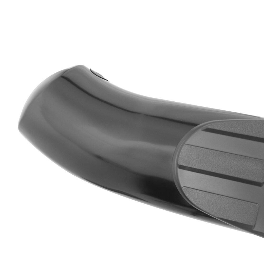 Westin Nerf Bar, Pro Traxx®, With Step Pads, 4 Inch Oval Bent, Powder Coated, Black, Steel, With Welded End Caps, Rocker Panel Mount – 21-22775