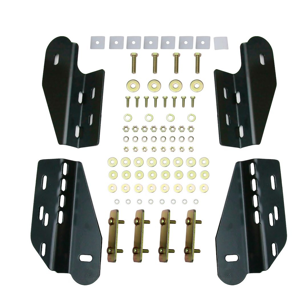 Westin Nerf Bar, E-Series, With Step Pads, 3 Inch Round Bent, Powder Coated, Black, Mild Steel, Without End Caps, Rocker Panel Mount – 23-2885