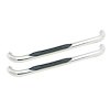 Westin Nerf Bar, E-Series, With Step Pads, 3 Inch Round Bent, Polished, Stainless Steel, Without End Caps, Rocker Panel Mount – 23-3920