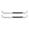 Westin Nerf Bar, E-Series, With Step Pads, 3 Inch Round Bent, Polished, Stainless Steel, Without End Caps, Rocker Panel Mount – 23-3920