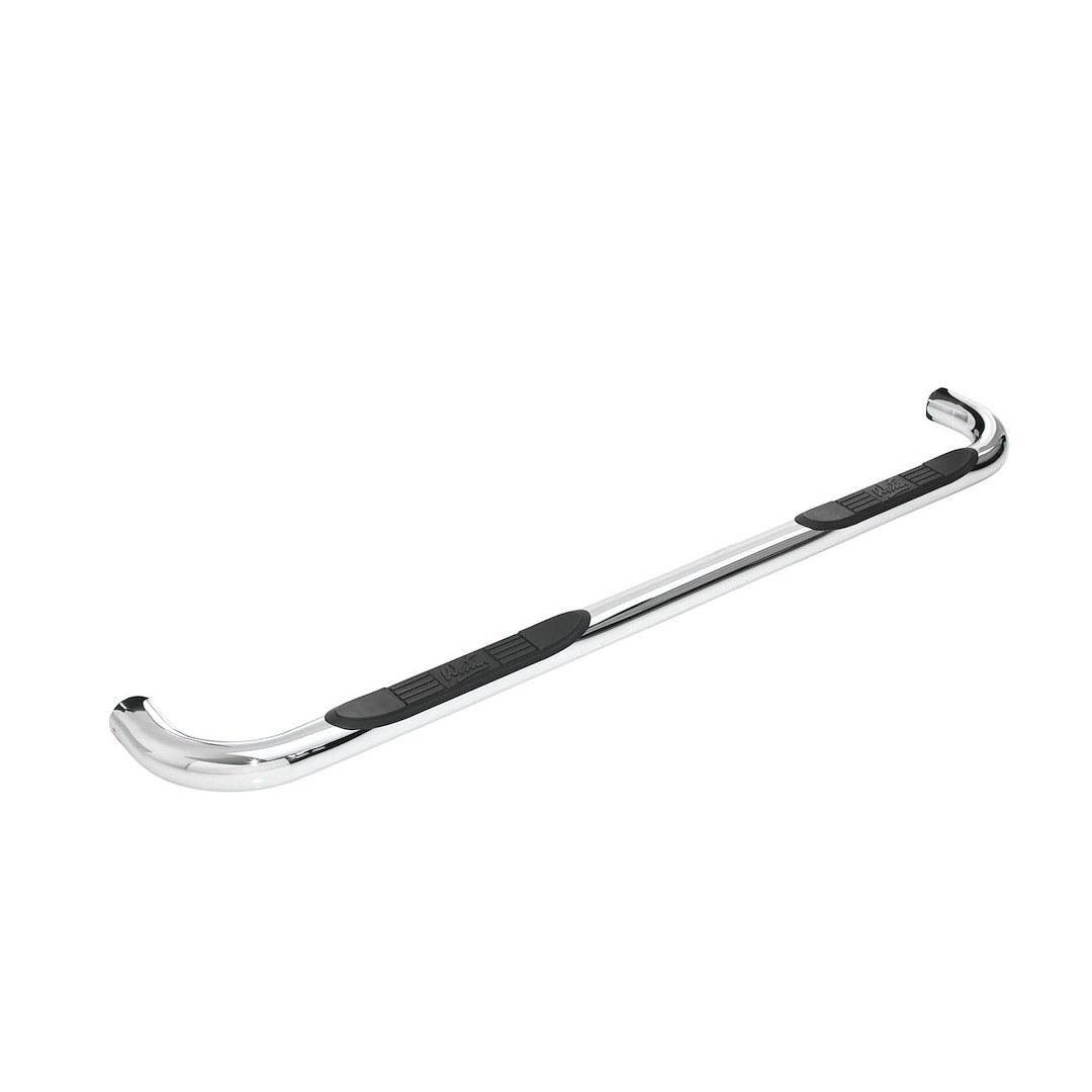 Westin Nerf Bar, Signature, With Step Pads, 3 Inch Round Bent, Chrome Plated, Steel, Without End Caps, Frame Body Mount Bolts – 25-1680