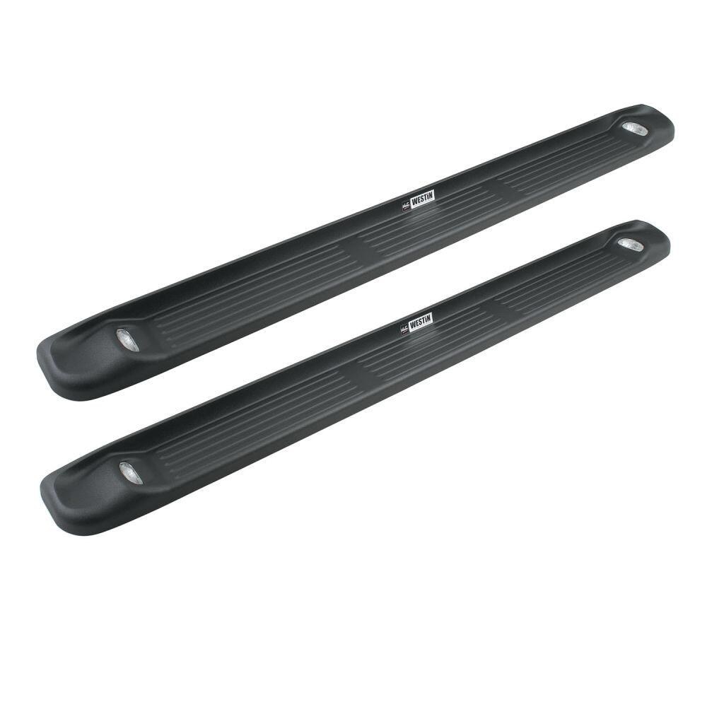Westin Running Board, Black Molded Polymer Step Over Aluminum Base Board, Lighted, Rocker Panel Mount – 27-0025
