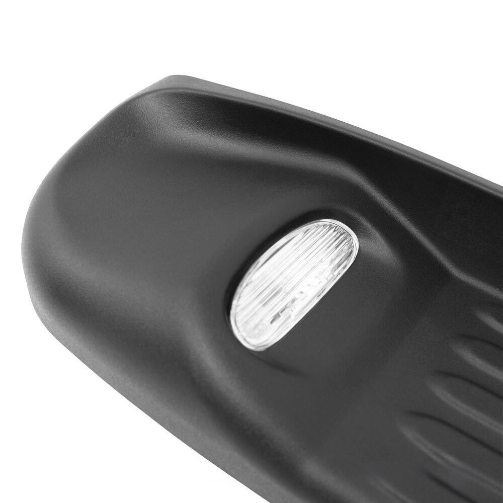 Westin Running Board, Black Molded Polymer Step Over Aluminum Base Board, Lighted, Rocker Panel Mount – 27-0025