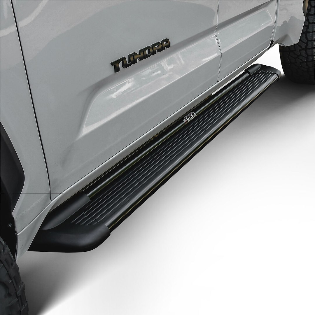 Westin Running Board, Sure-Grip, Black Powder Coated, Aluminum, Unlighted, 79 Inch Length, Rocker Panel Mount – 27-6135