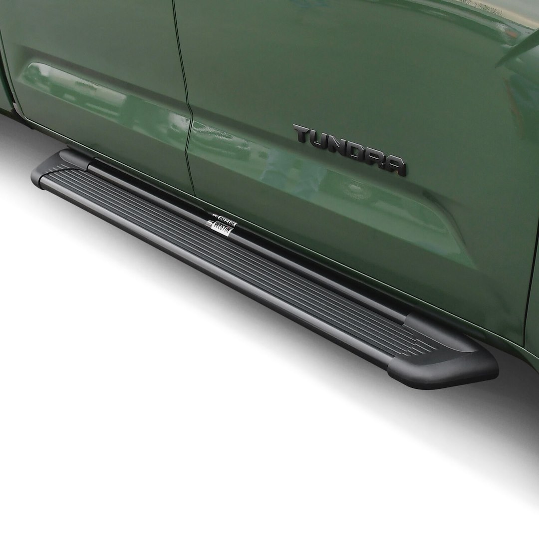 Westin Running Board, Sure-Grip, Black Powder Coated, Aluminum, Unlighted, Mounting Bracket Required, 93 Inch Length – 27-6145