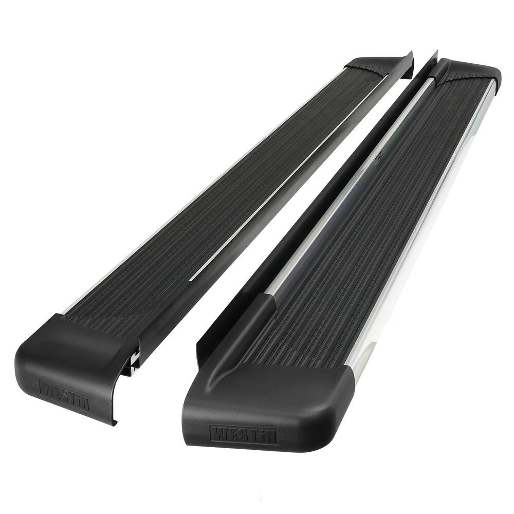Westin Running Board, SG6 Series, Polished, Aluminum, Unlighted, Mounting Bracket Required, Rocker Panel Mount, 89.5 Inch Length – 27-64740