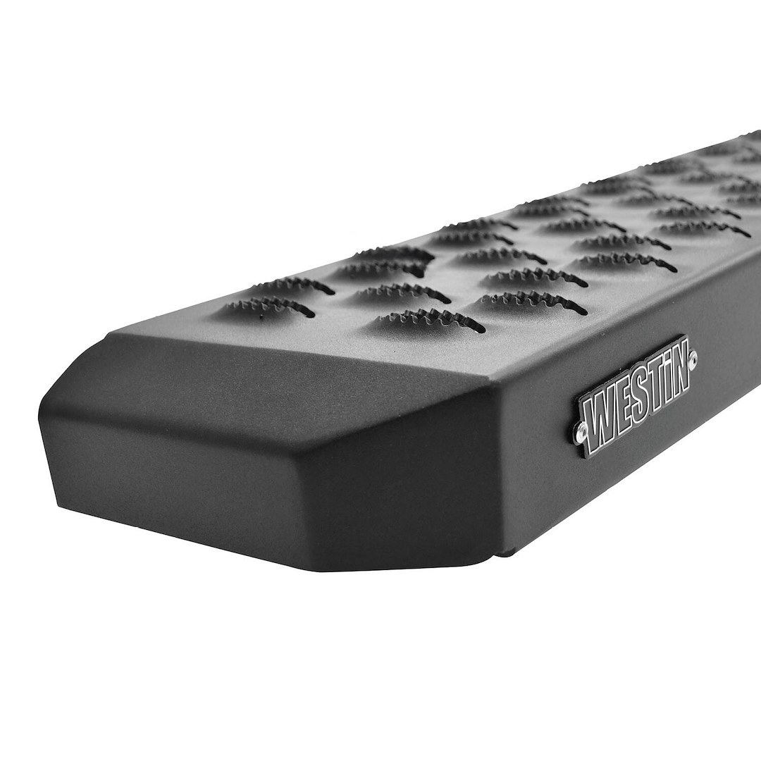 Westin Running Board, Grate Steps, Textured Powder Coated, Black, Steel, Unlighted, Mounting Bracket Required, 86 Inch Length – 27-74755