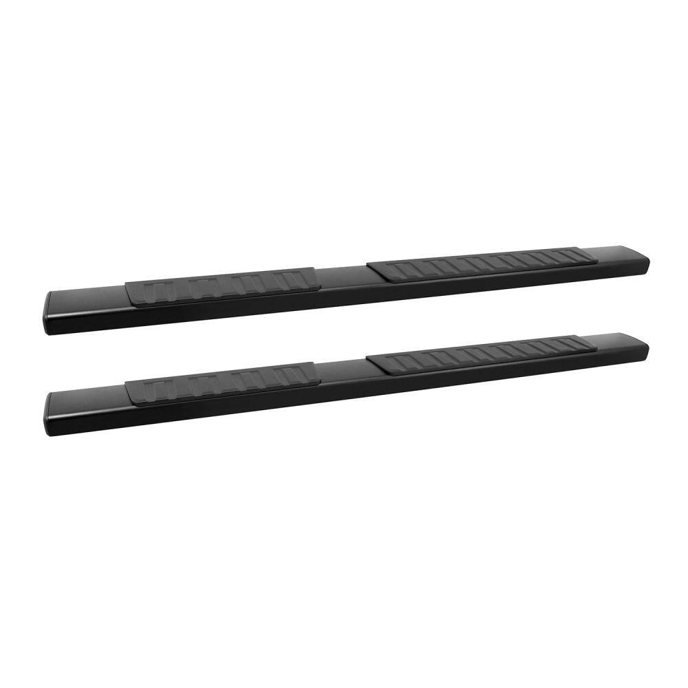 Westin Nerf Bar, R7 Series, With Step Pads, 6 Inch Rectangular Straight, Powder Coated, Black, Aluminum, With Plastic End Caps – 28-71095